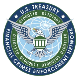 FinCEN registered badge